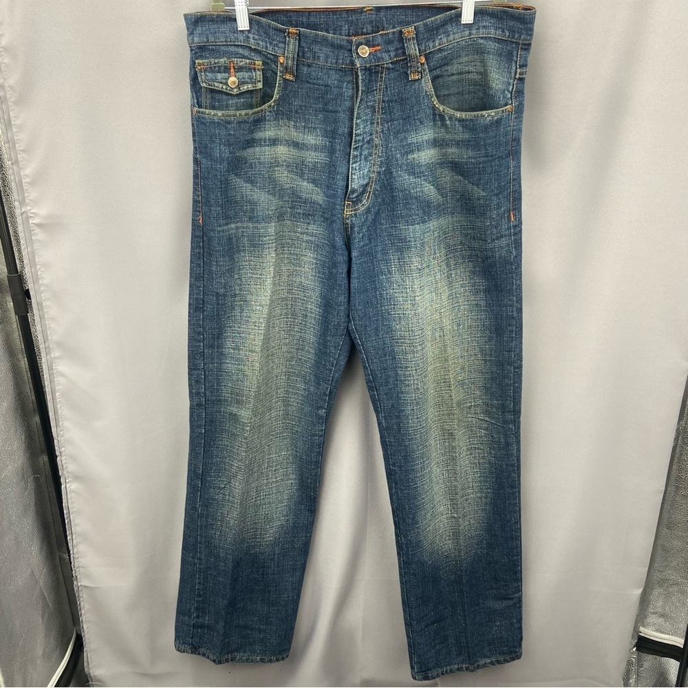 Vintage Karl Kani Gold Jean‎ 38 x 33 90s HIp Hop Streetwear Flap Pockets